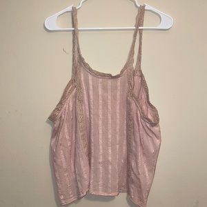 🥳LA Hearts Light Pink High-Low Tank-top - sz M